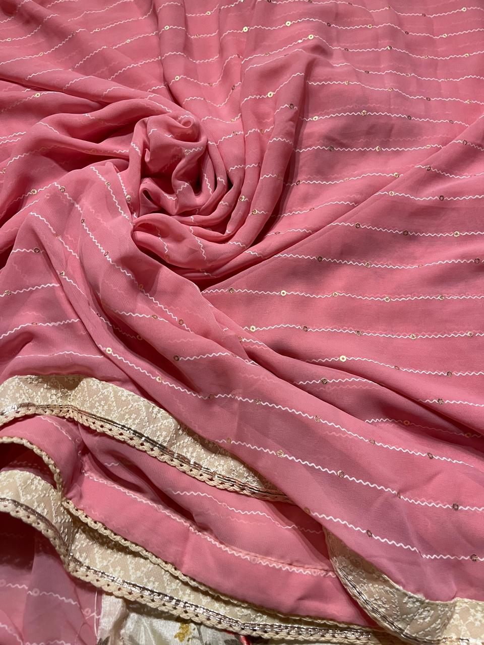 JUNE-BABY PINK SAREE