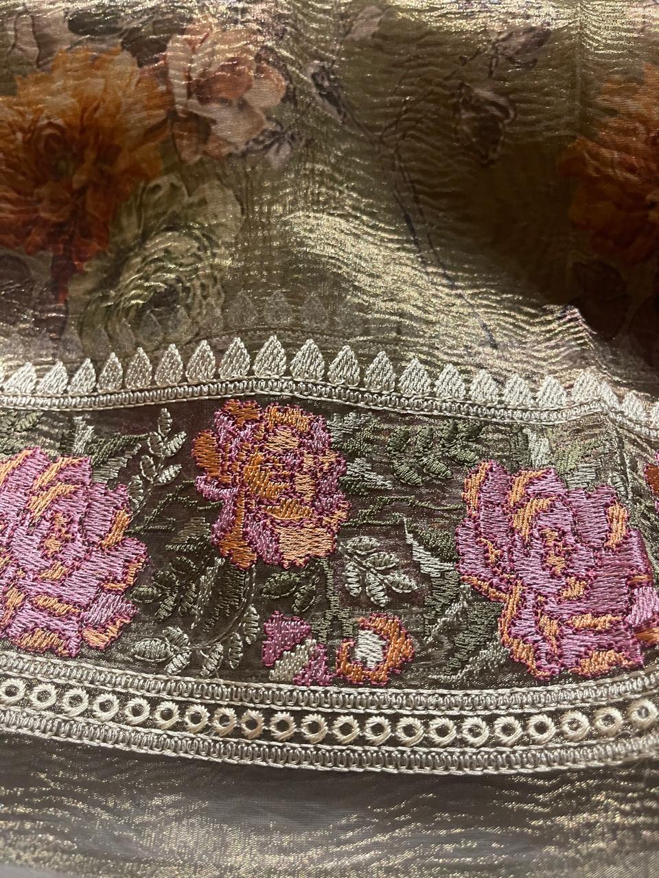 HEERAMANDI CRUSH-SAGE GREEN SAREE