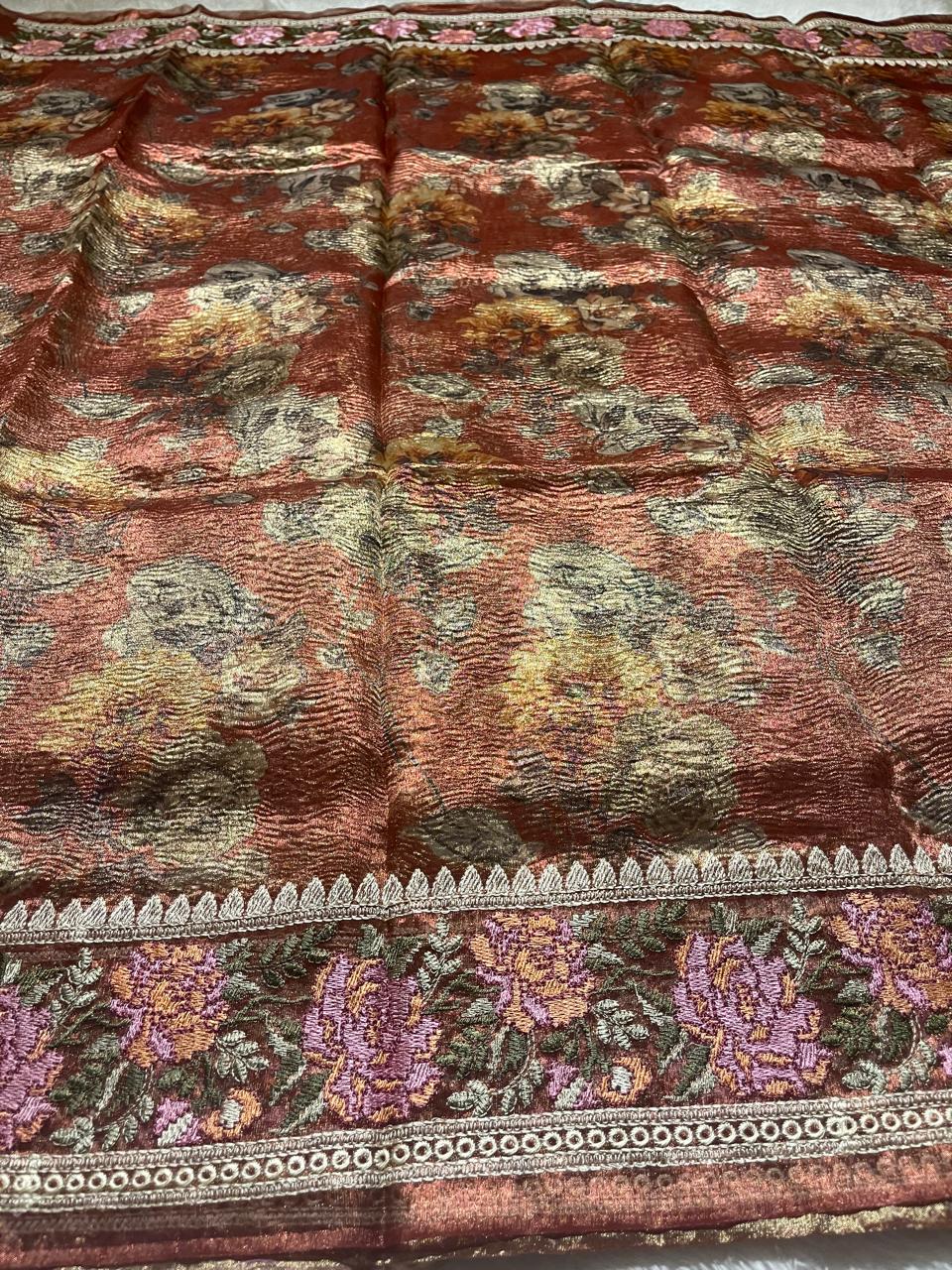 HEERAMANDI CRUSH-RUSTIC MAUVE SAREE