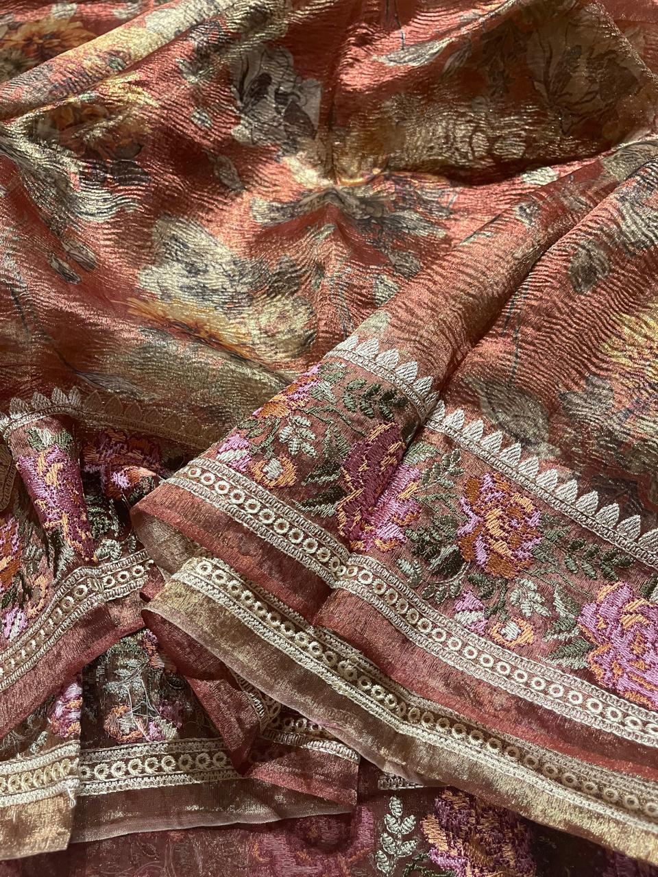 HEERAMANDI CRUSH-RUSTIC MAUVE SAREE