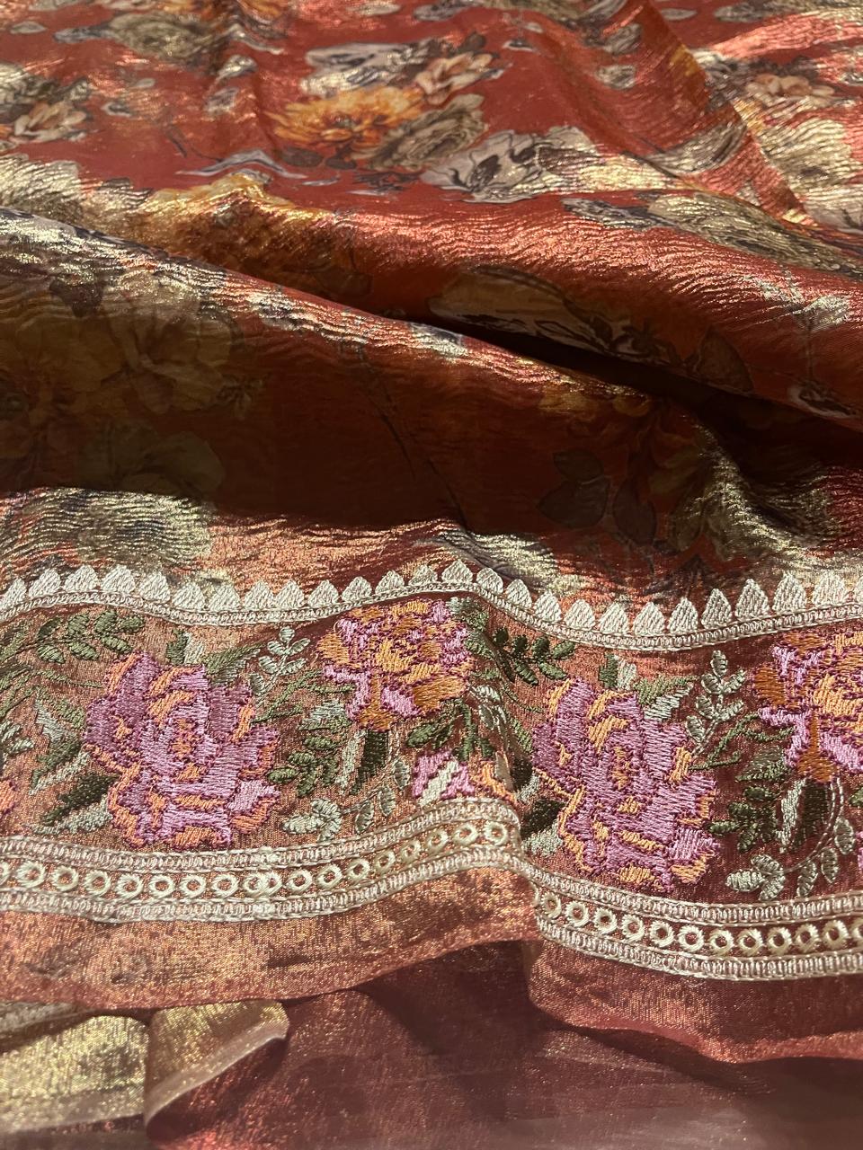 HEERAMANDI CRUSH-RUSTIC MAUVE SAREE