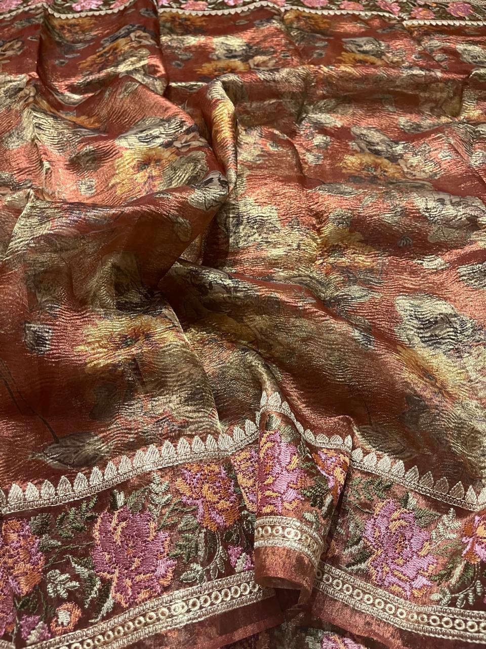 HEERAMANDI CRUSH-RUSTIC MAUVE SAREE