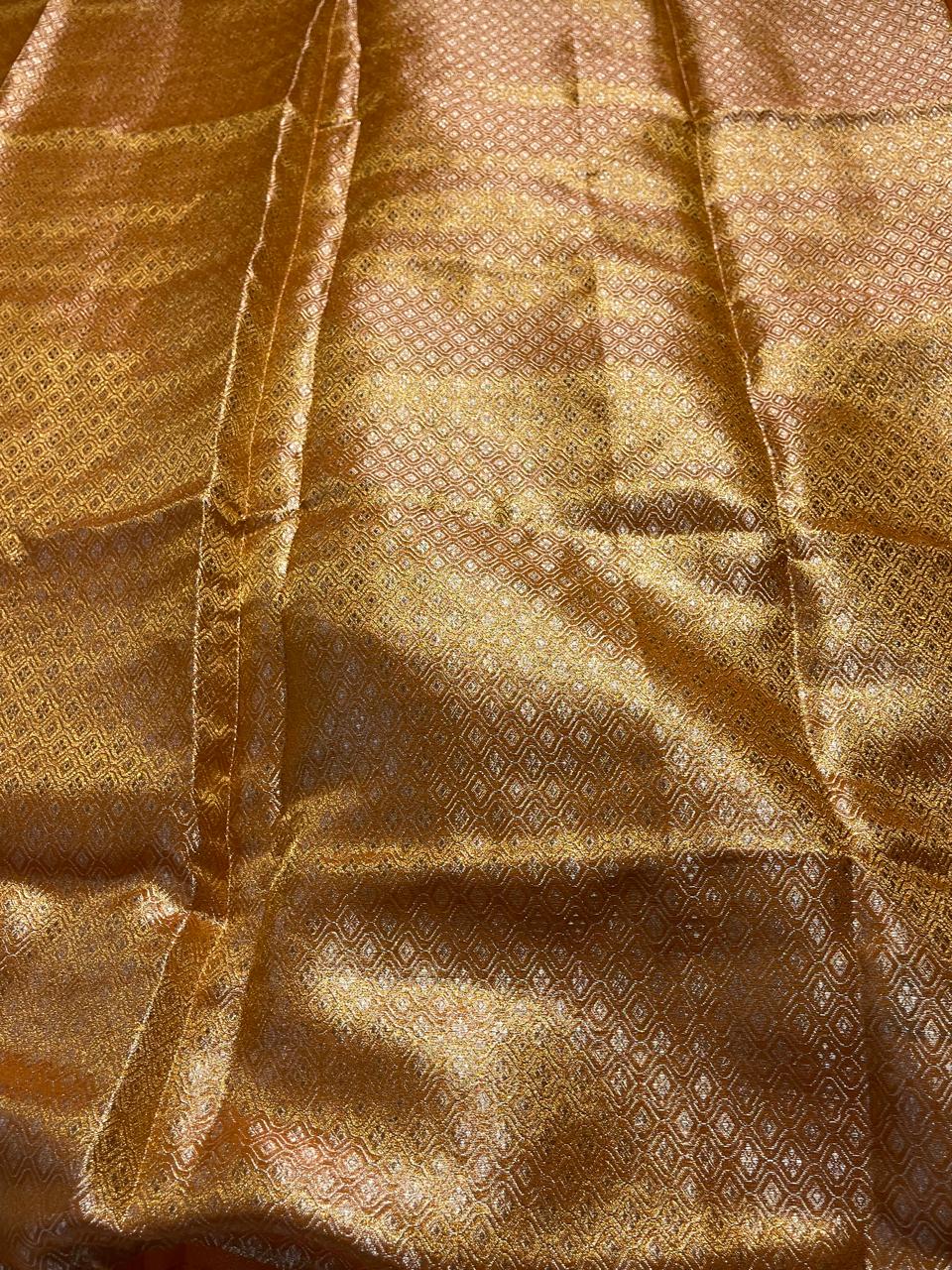 TISSUE JHANVI-ORGANISH YELLOW SAREE