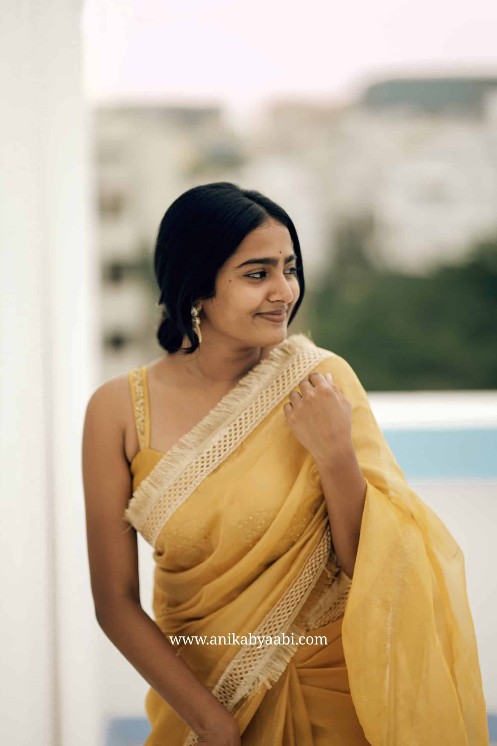 TISSUE LACE- TEJU GOLD SAREE