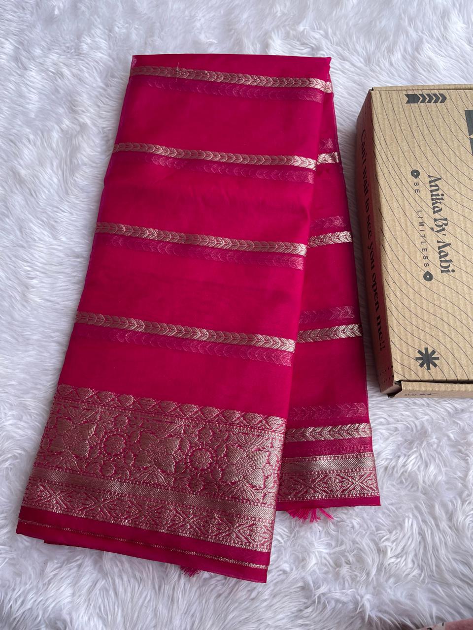 RIYA-RUBY PINK SAREE
