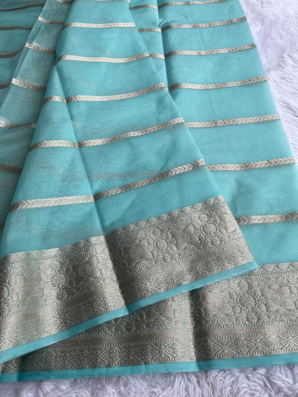 RIYA-SKY BLUE SAREE