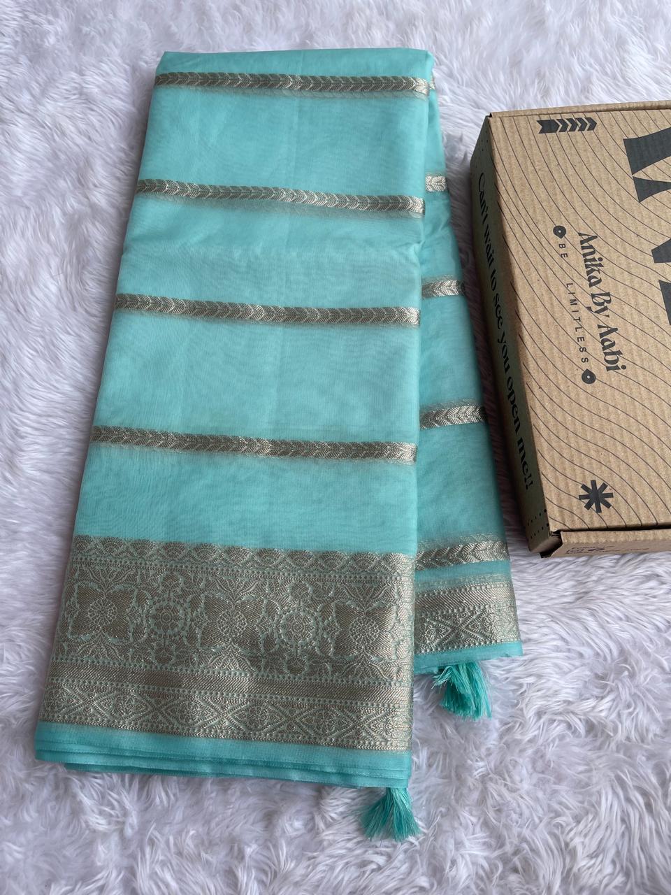 RIYA-SKY BLUE SAREE