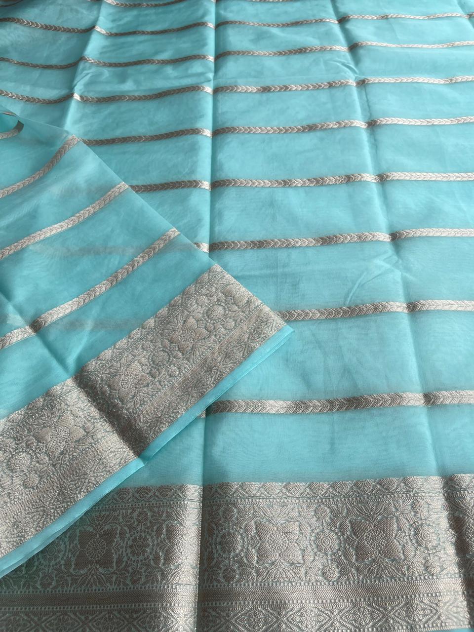 RIYA-SKY BLUE SAREE