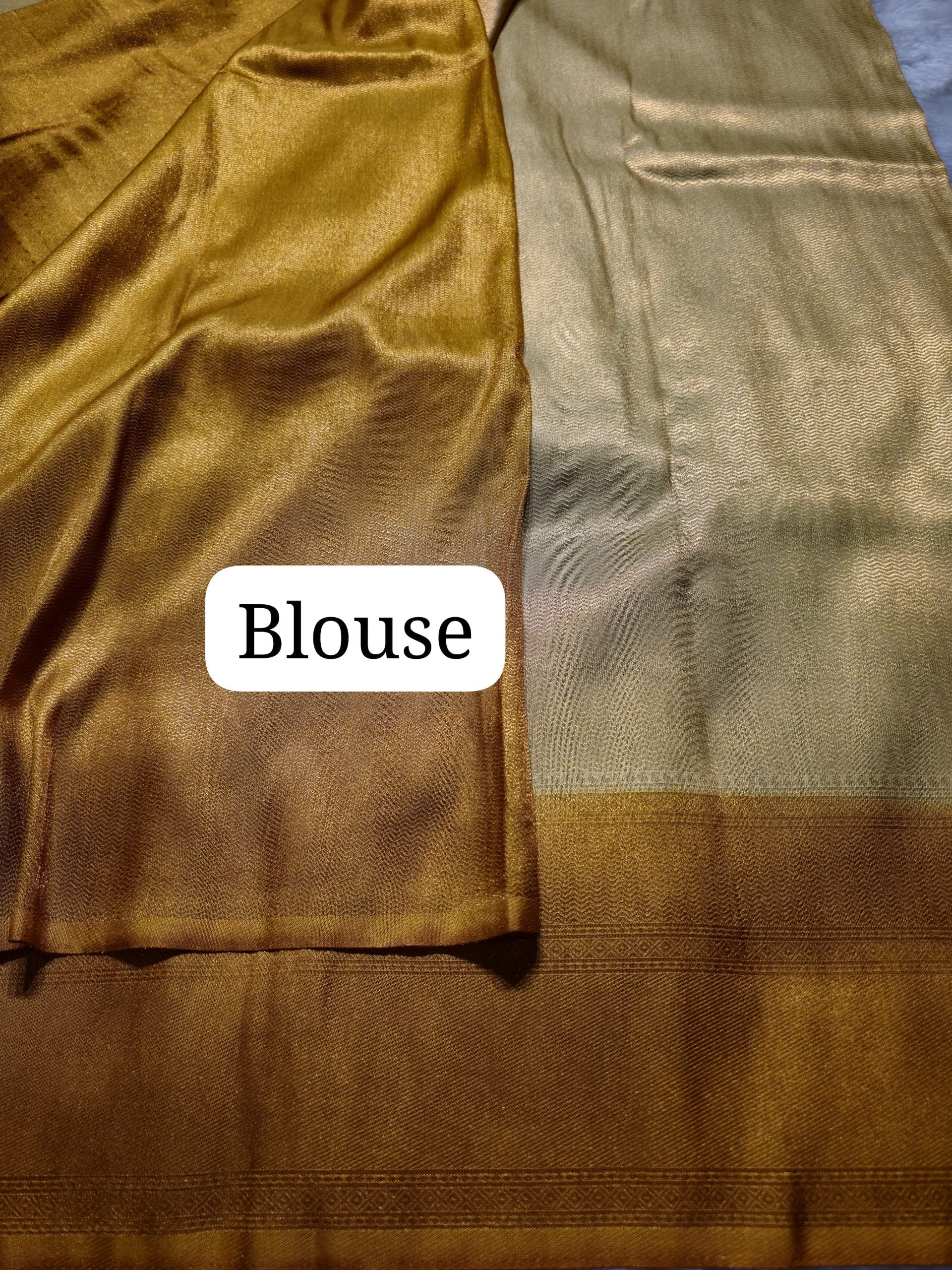 ONAM SERIES-GOLD DUAL TONE SAREE
