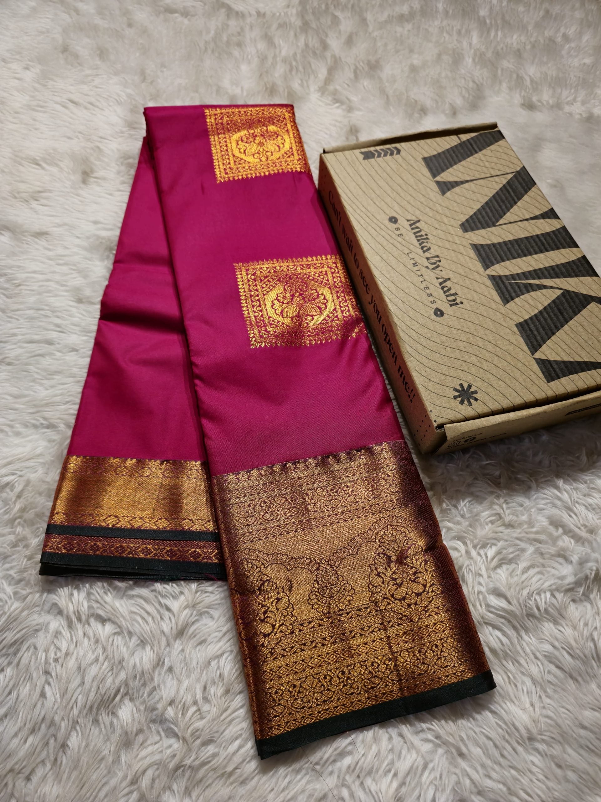 VARAMAHA LAKSHMI SPECIAL-RANIPINK SAREE