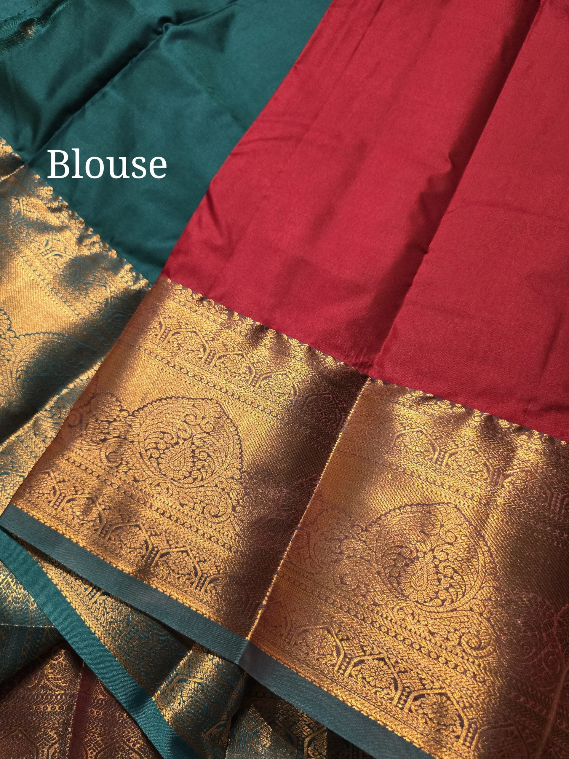 VARAMAHA LAKSHMI SPECIAL-RED WITH RAMAGREEN SAREE