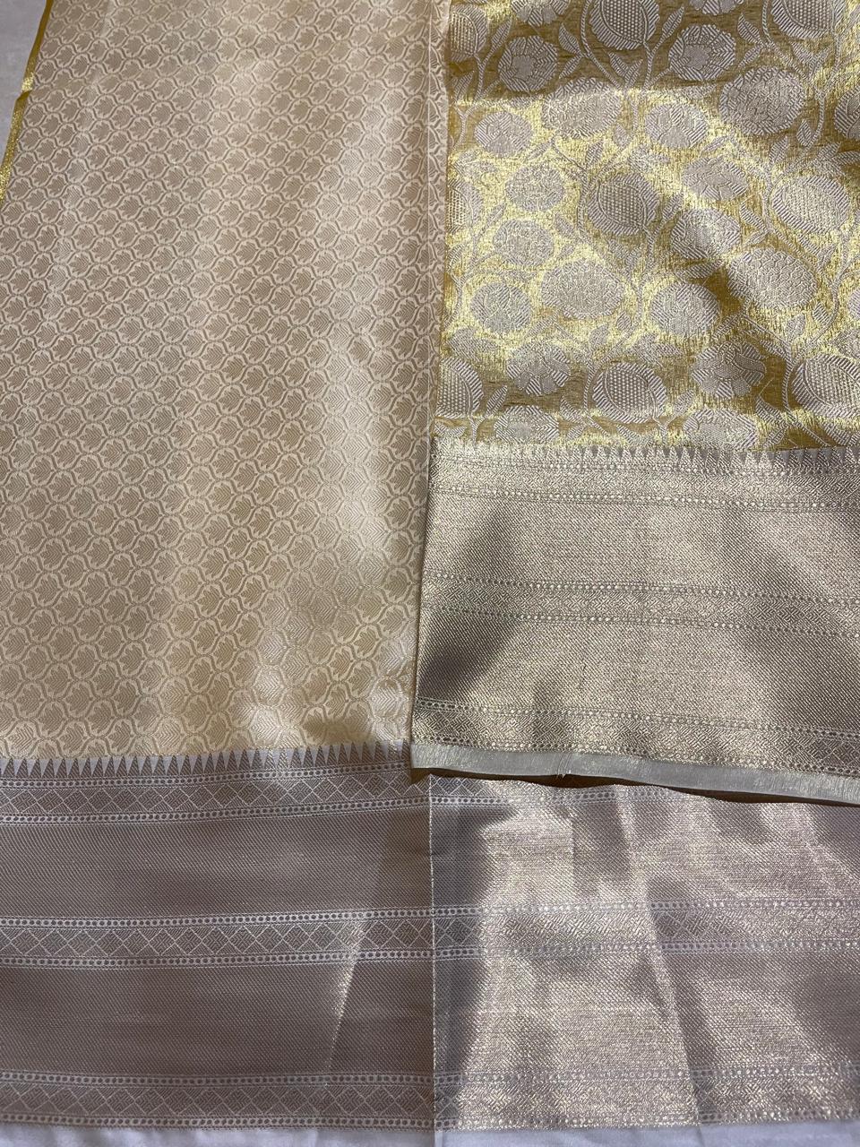 KORA TISSSUE FLORA-GOLD SAREE