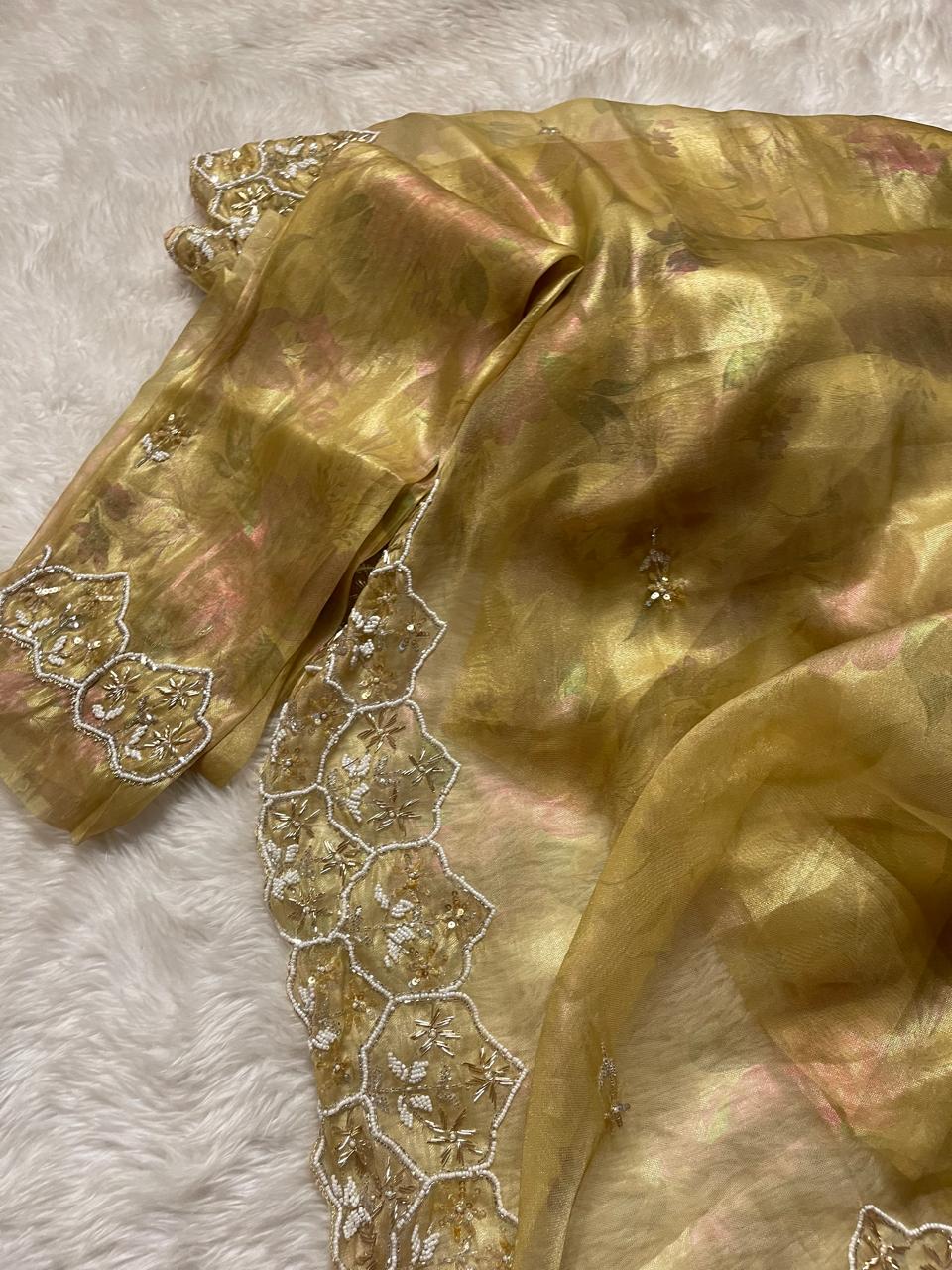 DAFFODIL-MUSTARD YELLOW SAREE