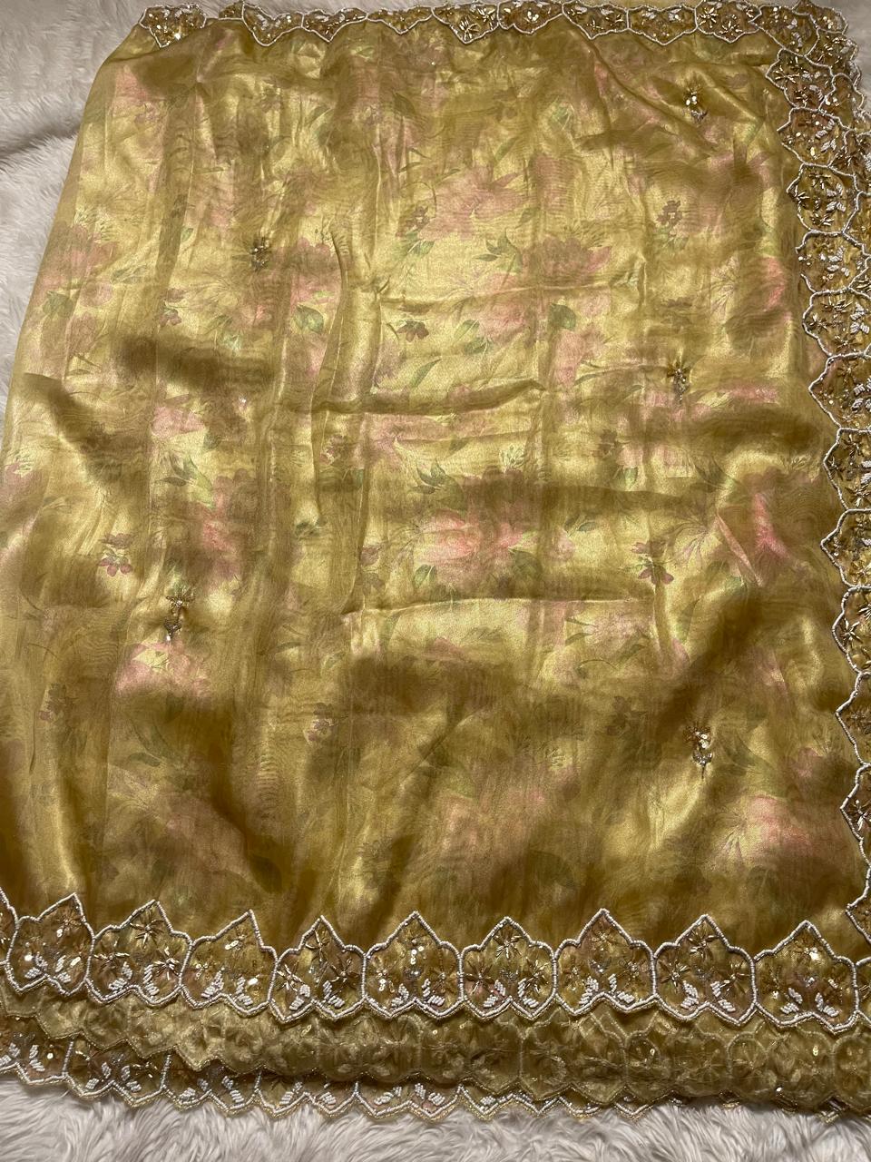 DAFFODIL-MUSTARD YELLOW SAREE