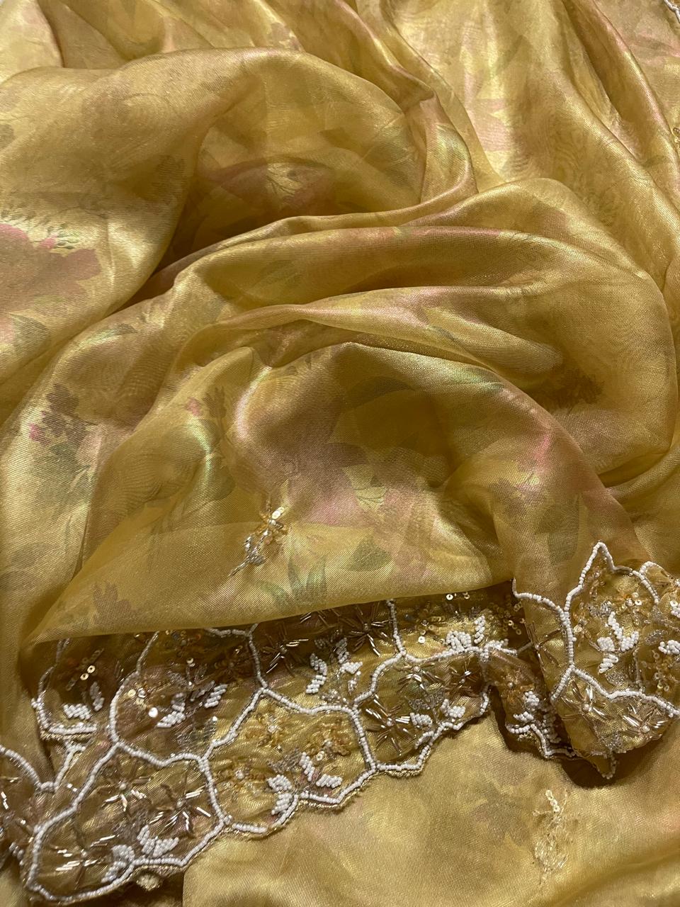 DAFFODIL-MUSTARD YELLOW SAREE