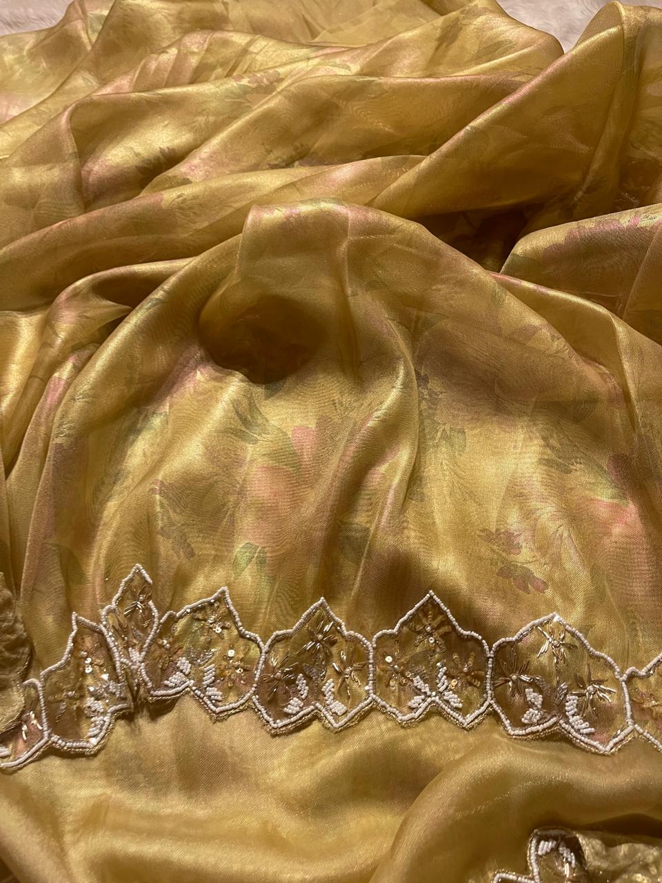 DAFFODIL-MUSTARD YELLOW SAREE