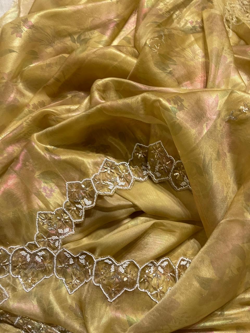 DAFFODIL-MUSTARD YELLOW SAREE