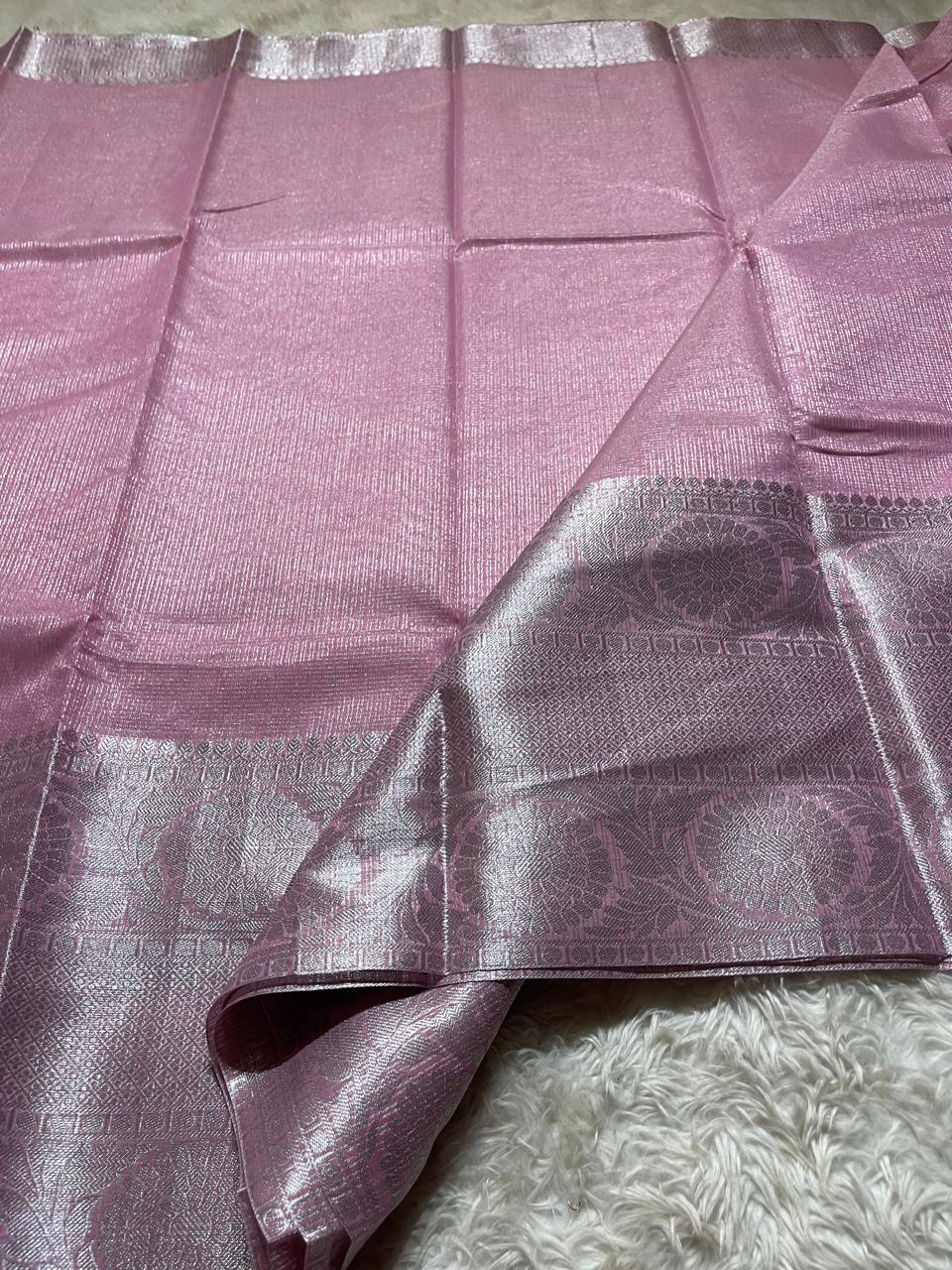 GOLDEN DAZZLE-PINK SAREE