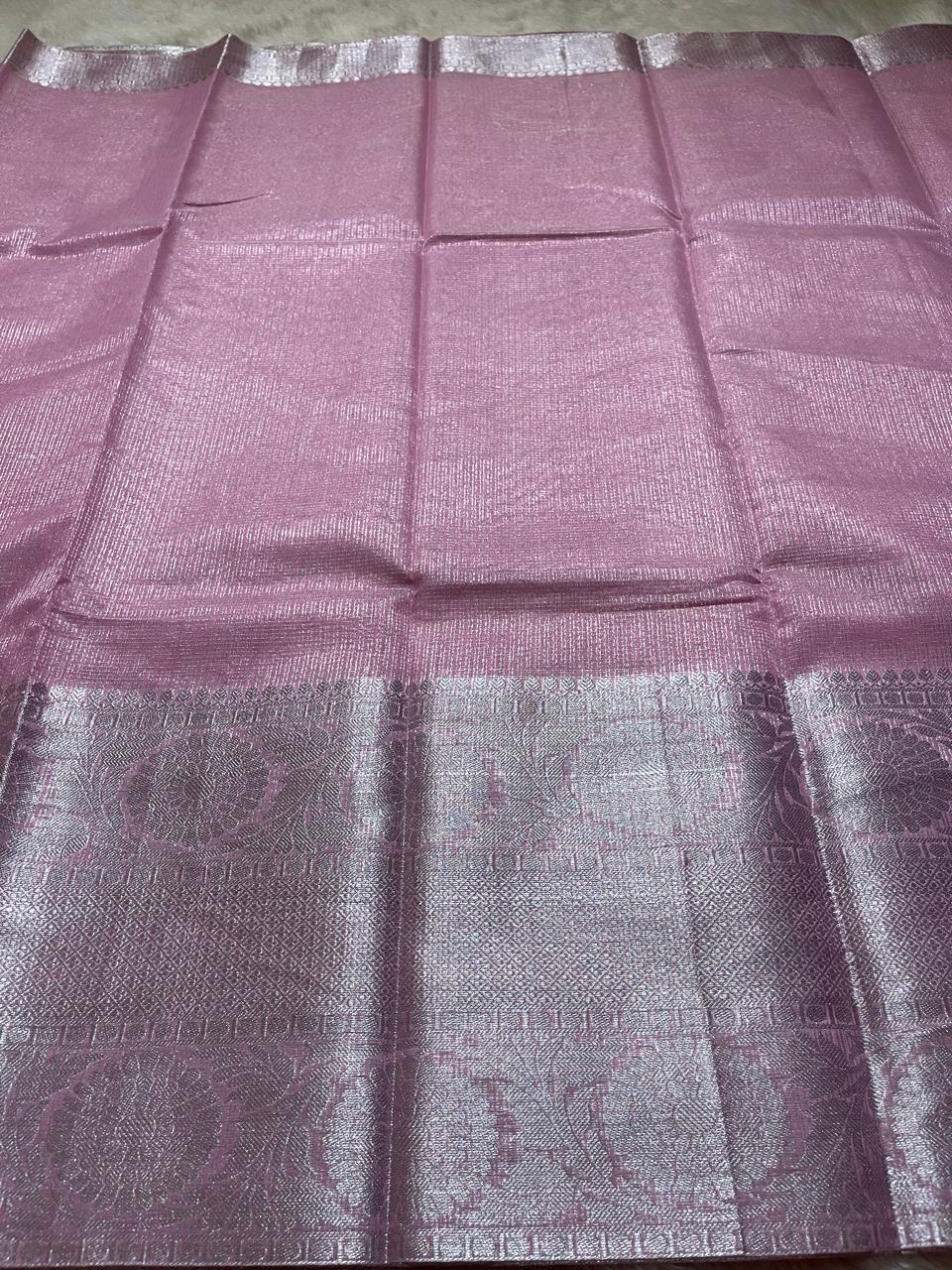 GOLDEN DAZZLE-PINK SAREE