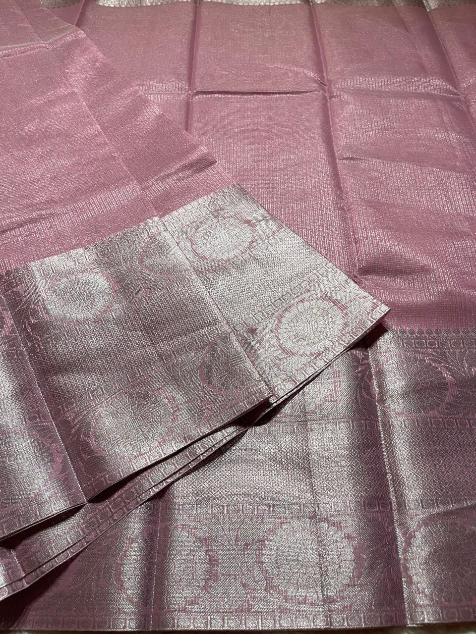 GOLDEN DAZZLE-PINK SAREE