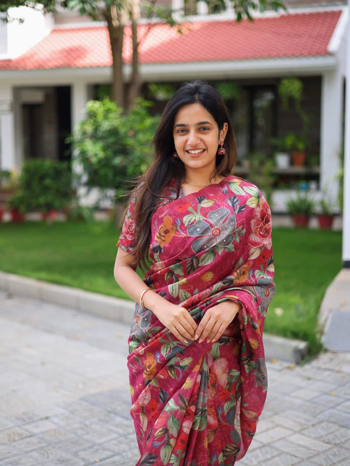 RANGELA MATKA - FLORAL SAREE