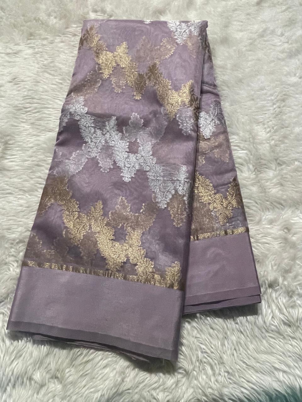 AURA-PASTEL LAVENDER SAREE