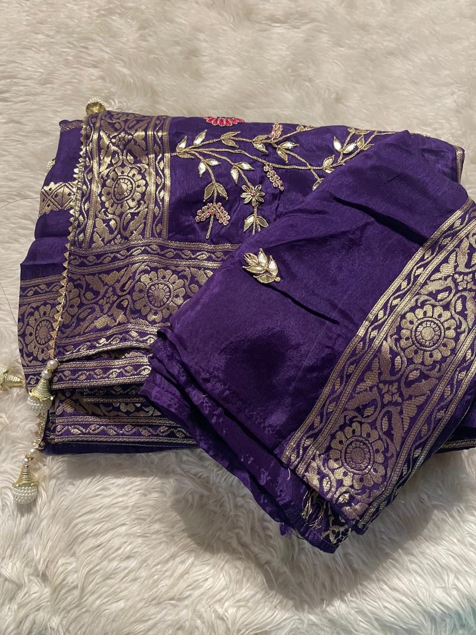HEY- PURPLE SAREE