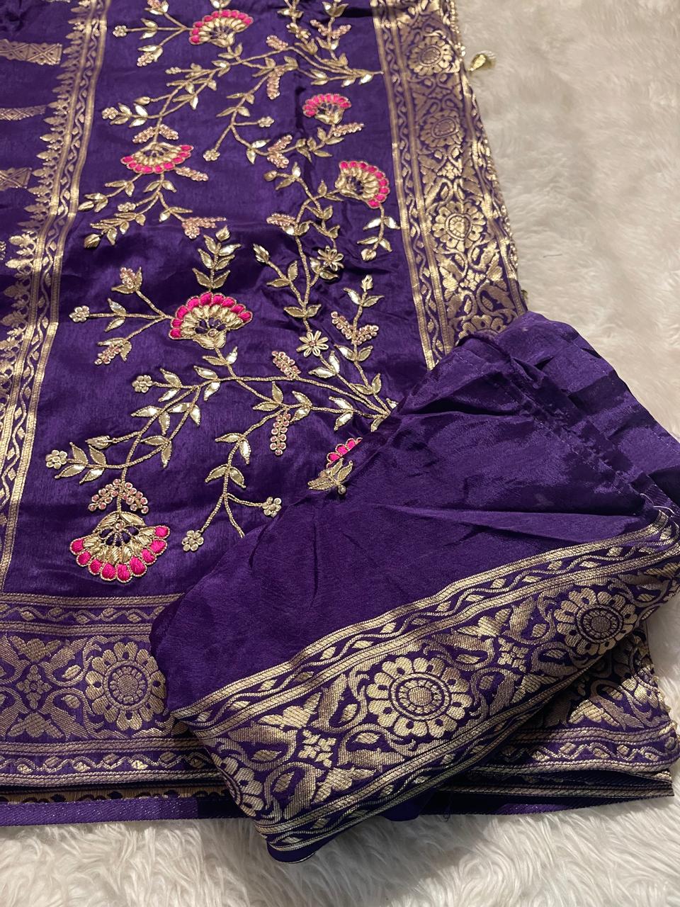 HEY- PURPLE SAREE