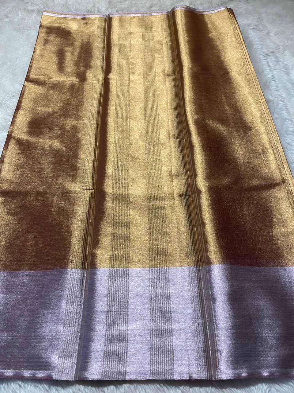 MIRCHI-GOLD DUAL TONE SAREE