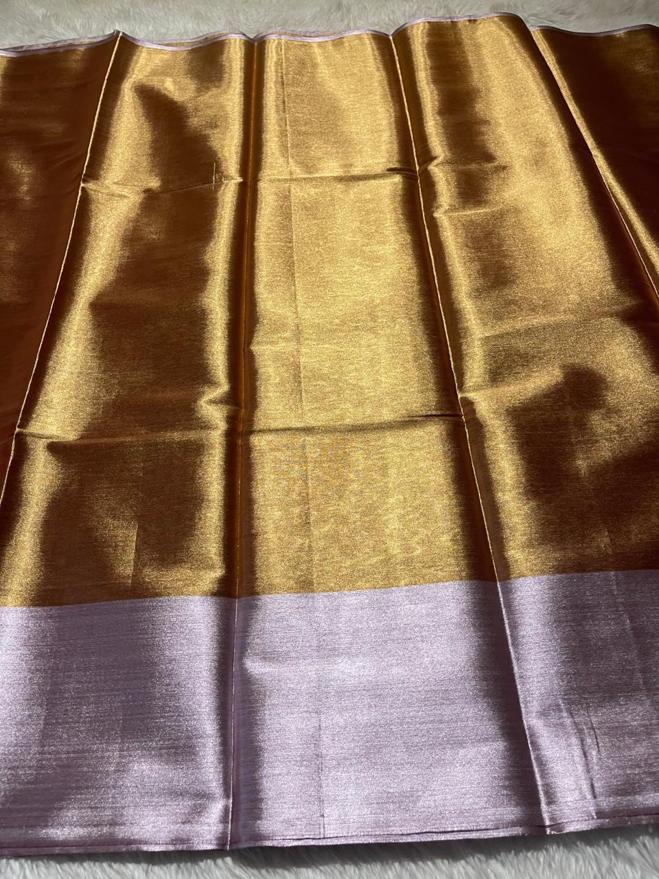 MIRCHI-GOLD DUAL TONE SAREE