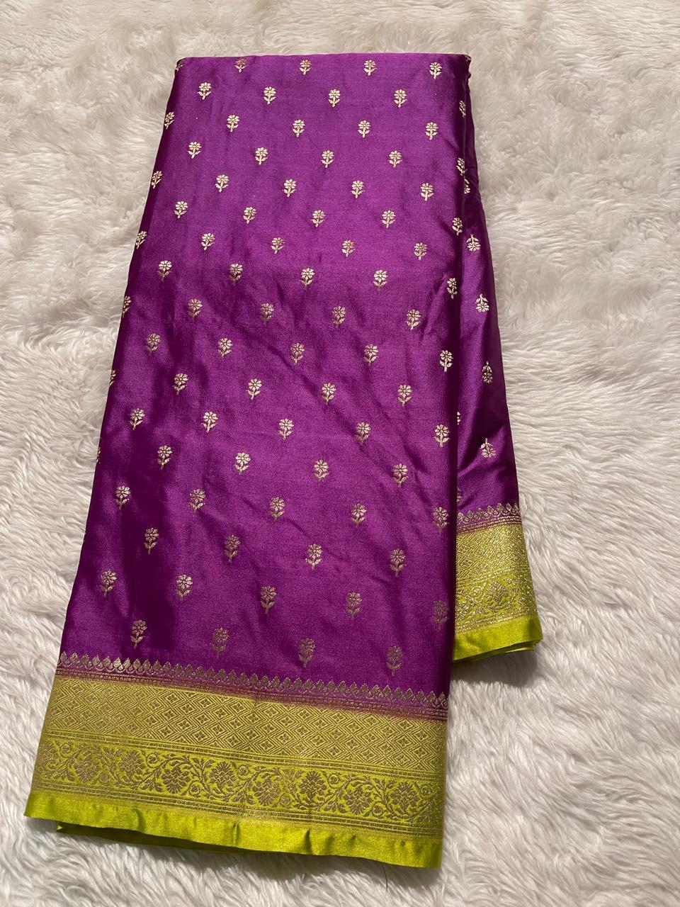 NIRA-PURPLE DUAL TONE SAREE