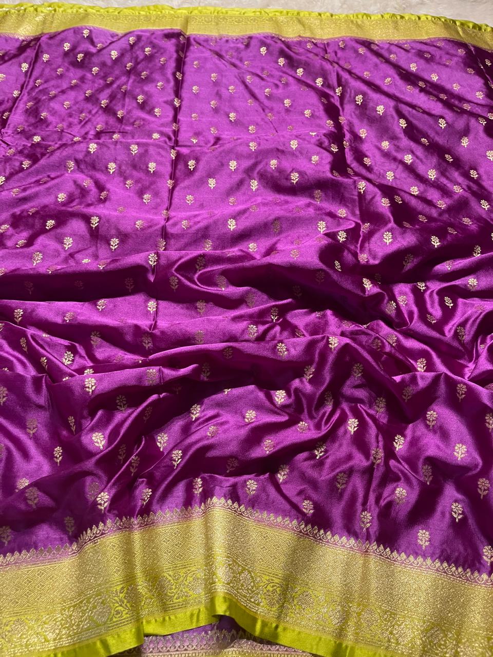 NIRA-PURPLE DUAL TONE SAREE
