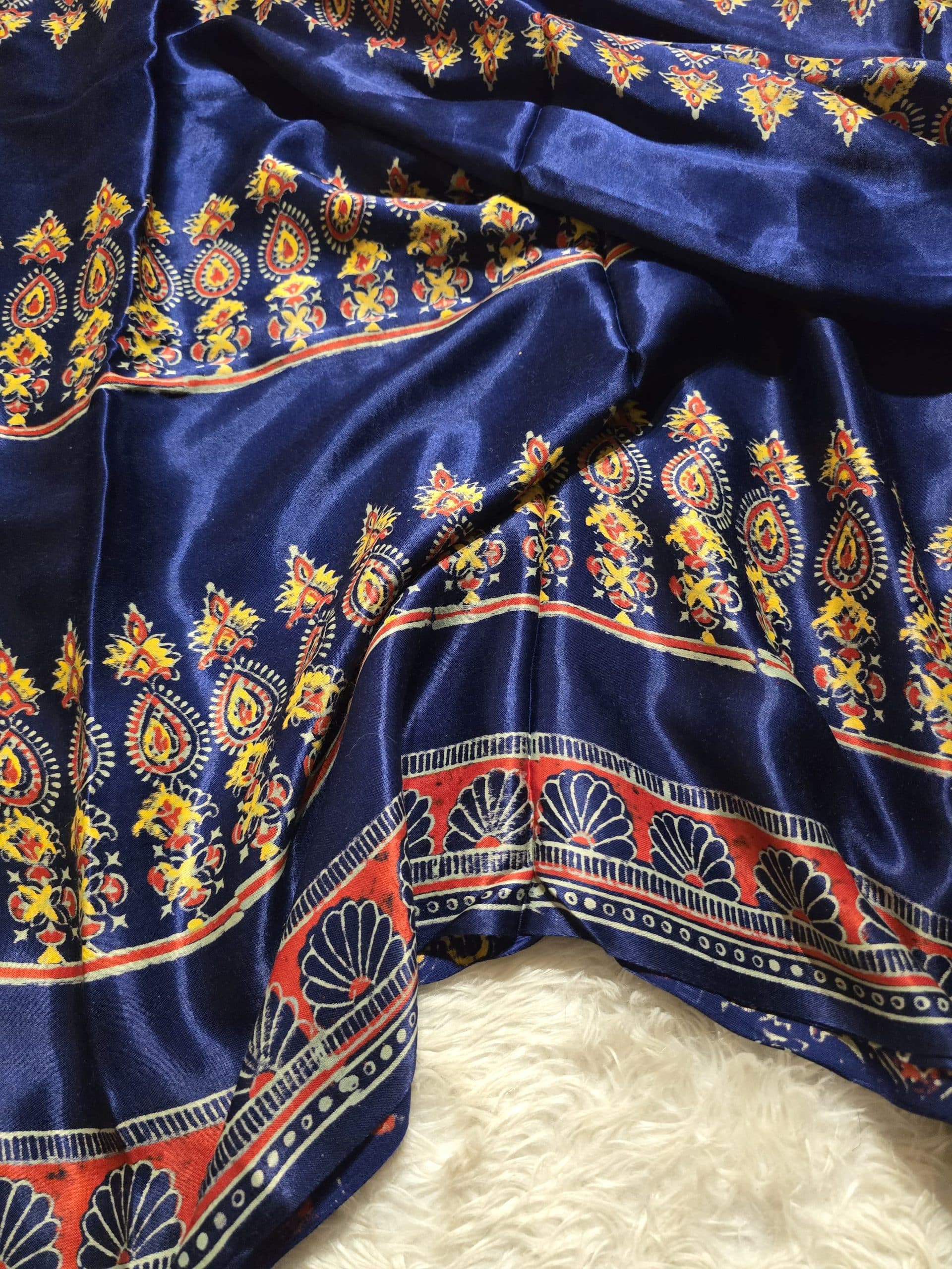 AJRAKH-INDIGO AND YELLOW