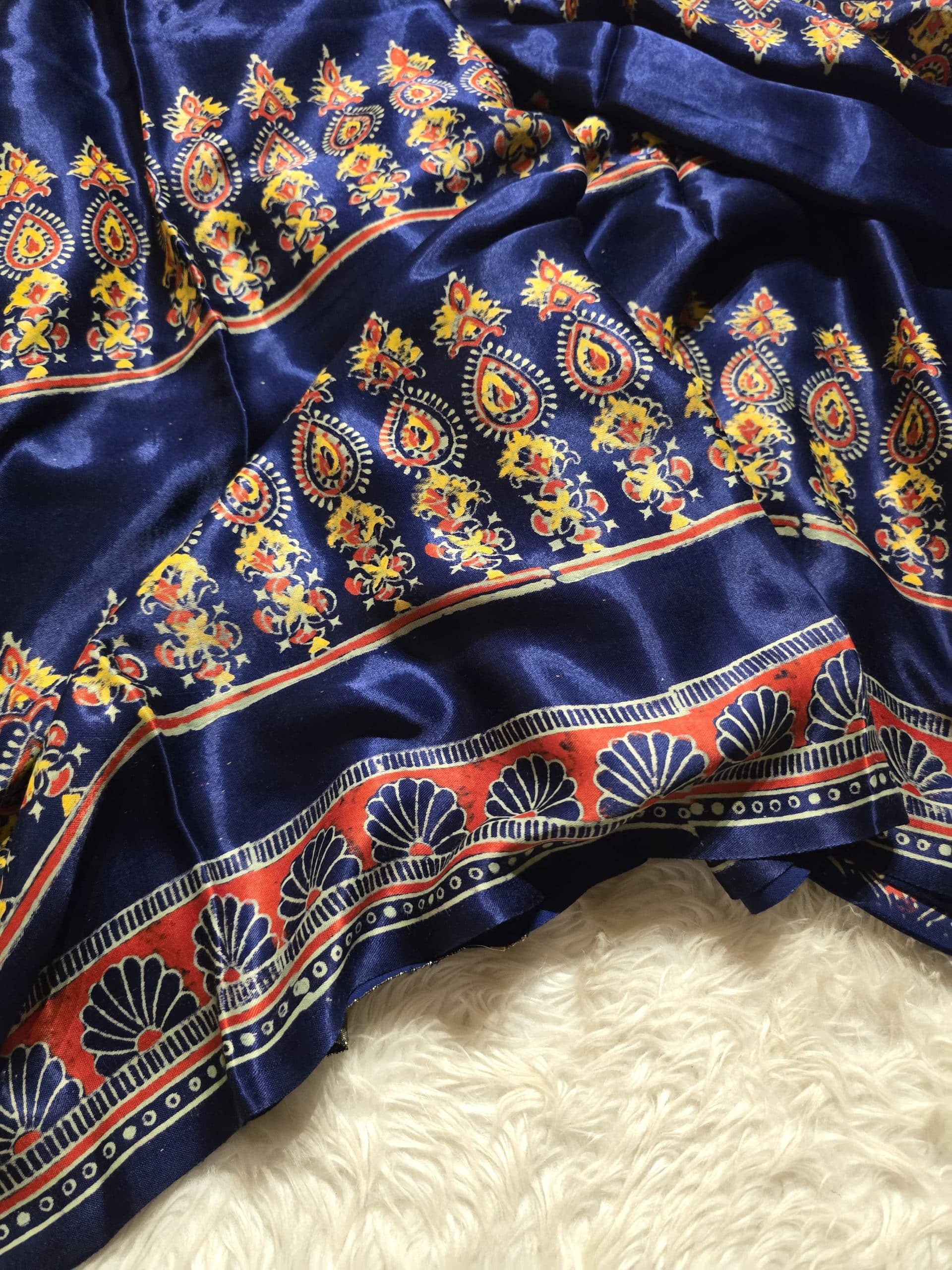 AJRAKH-INDIGO AND YELLOW