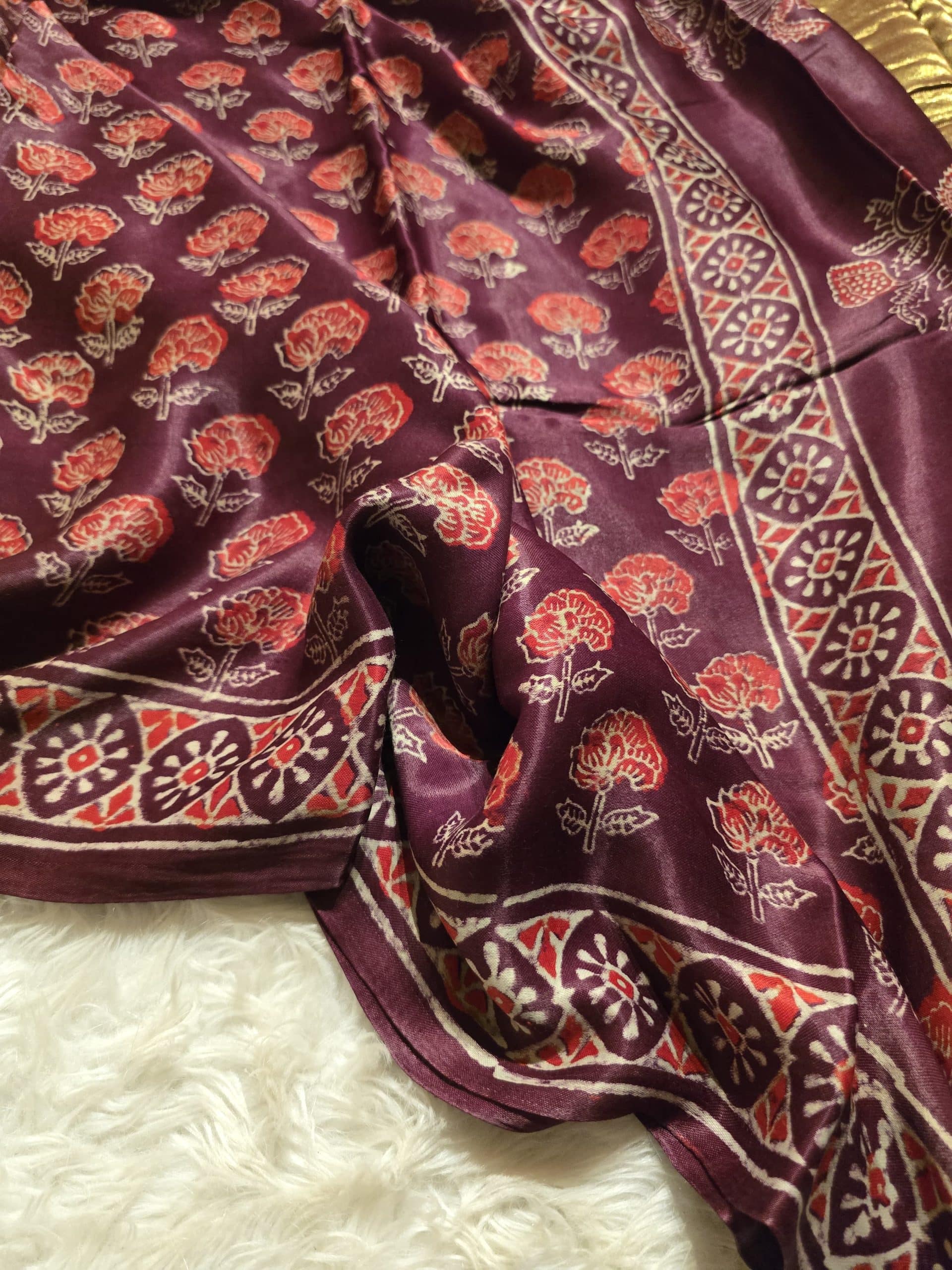 AJRAKH-DARK MAUVE