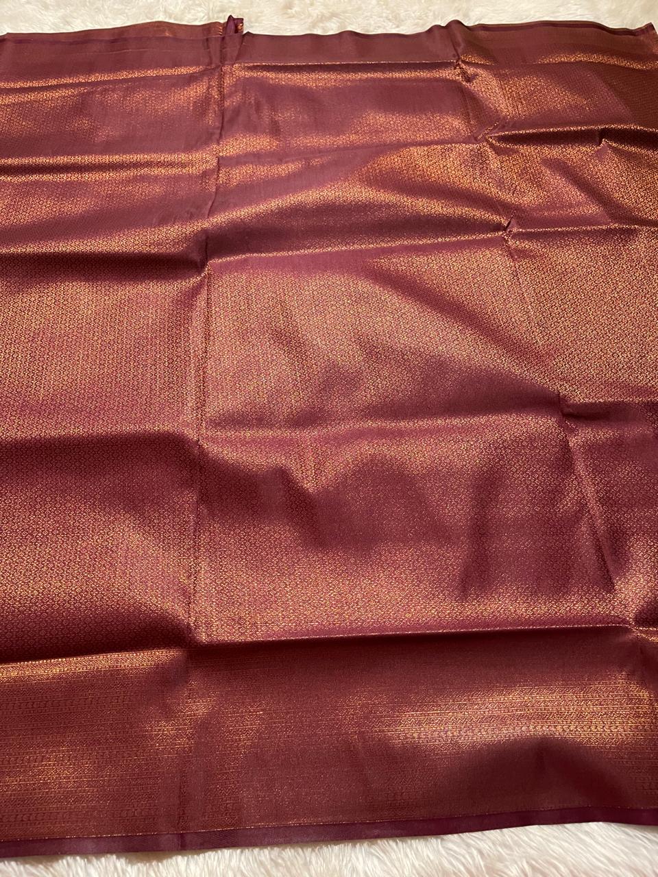 ROYAL AFFAIR-DARK BROWN SAREE