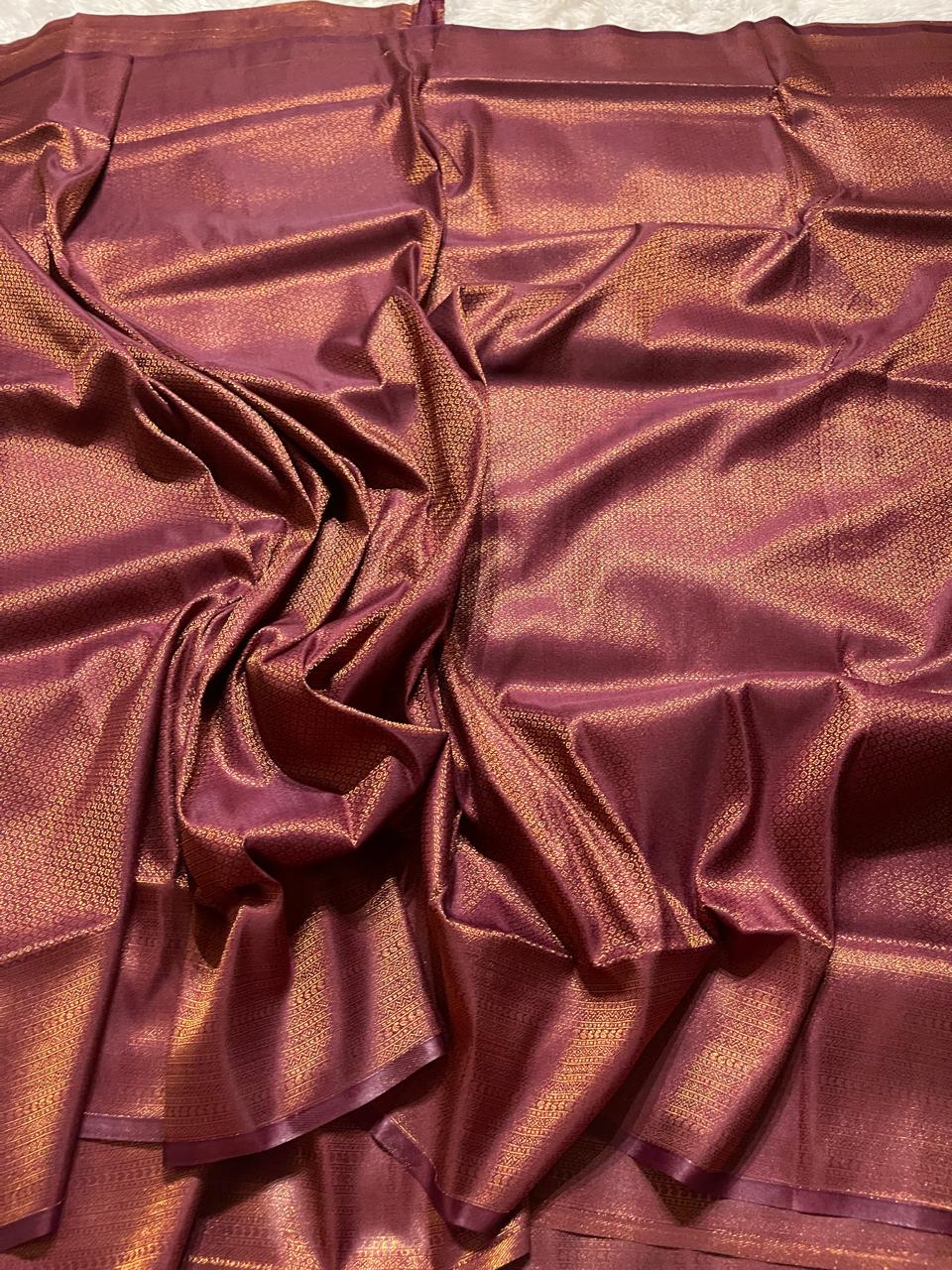 ROYAL AFFAIR-DARK BROWN SAREE