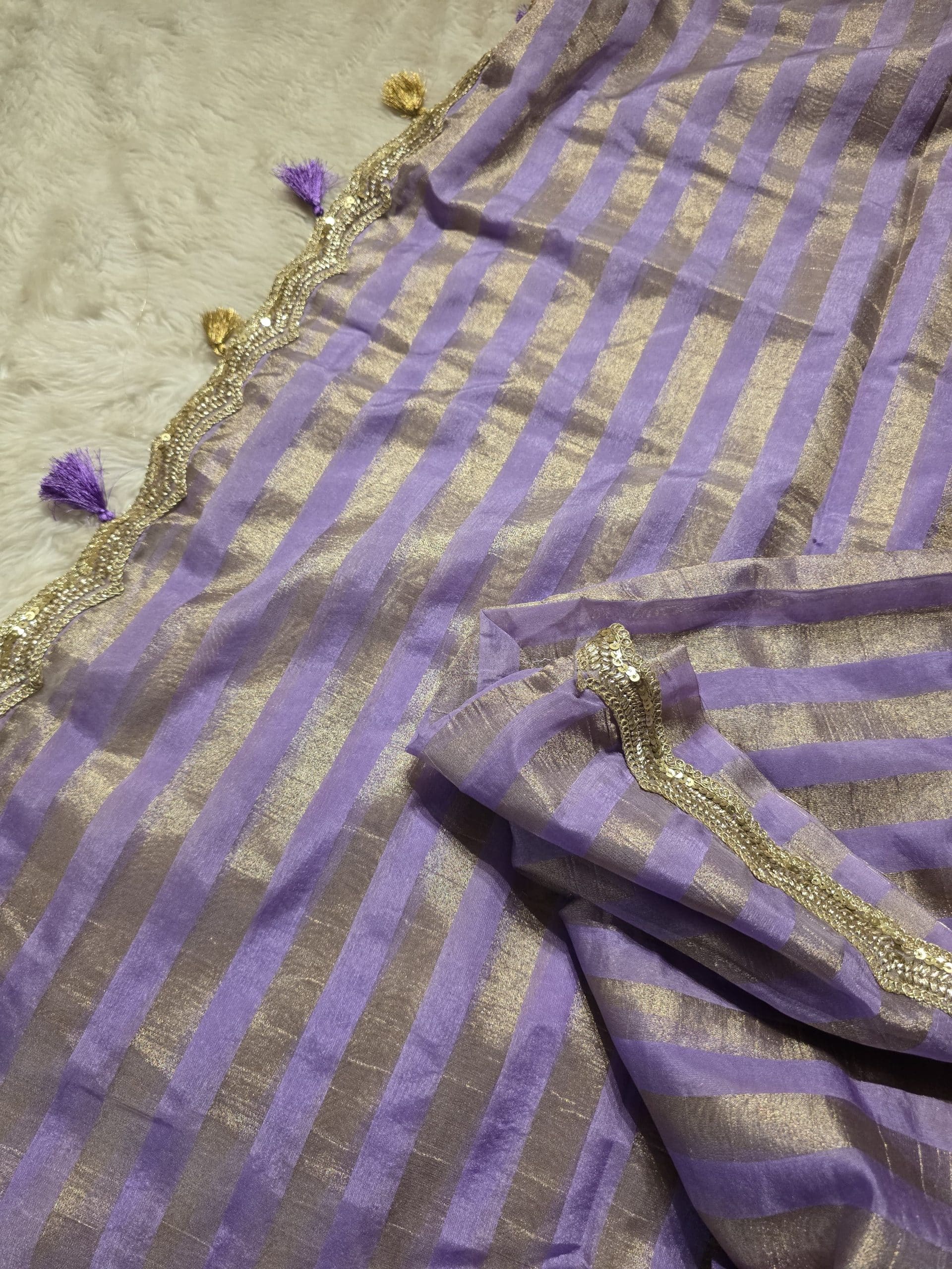 TRISH-LAVENDER SAREE