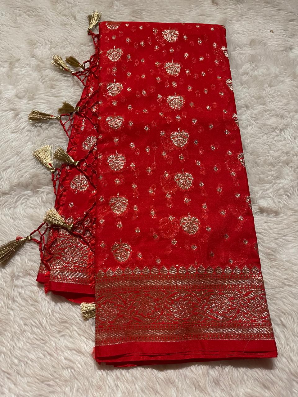 KEERTHI-RED SAREE