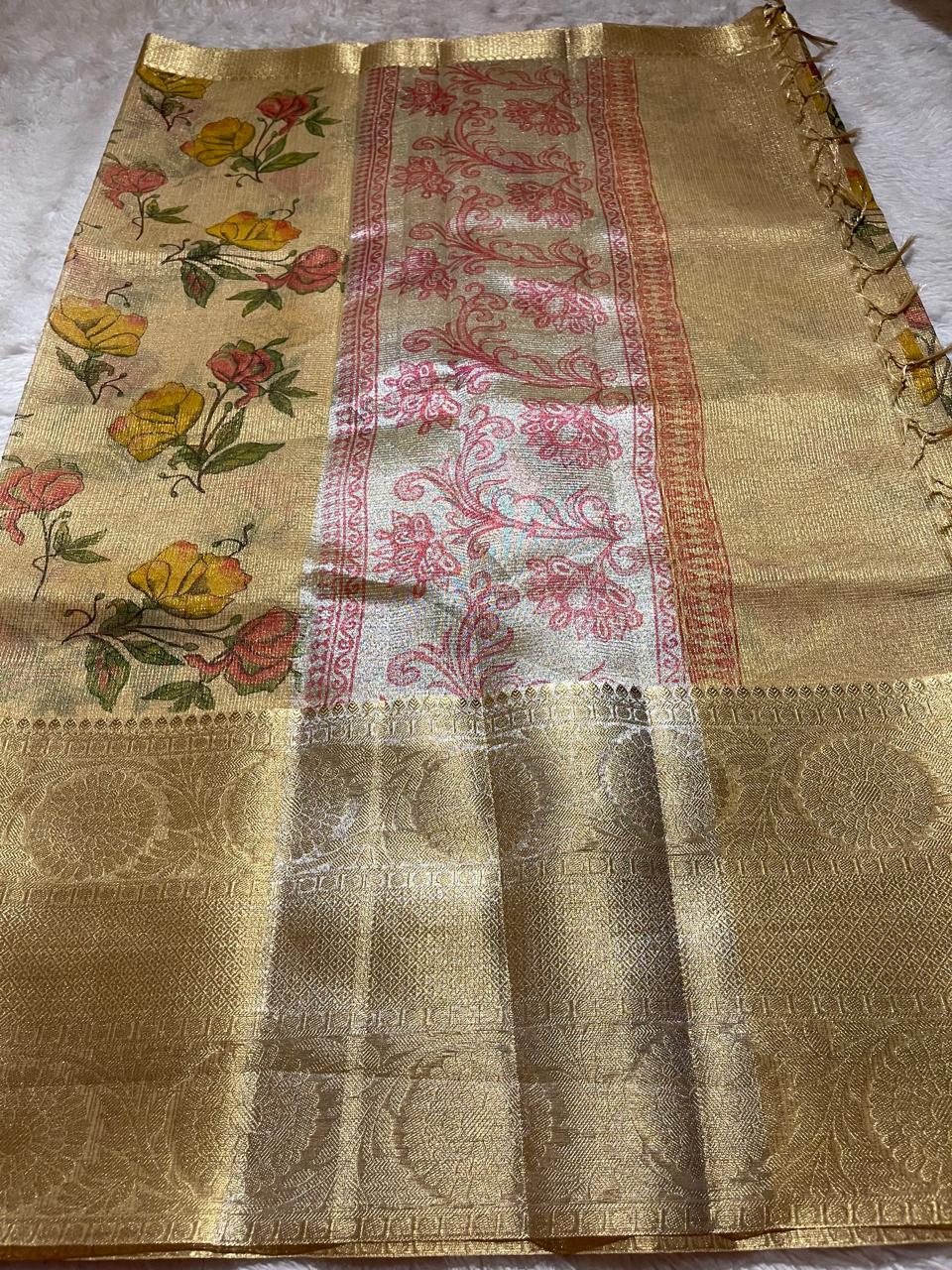 GOLDEN HOUR-ROSES SAREE