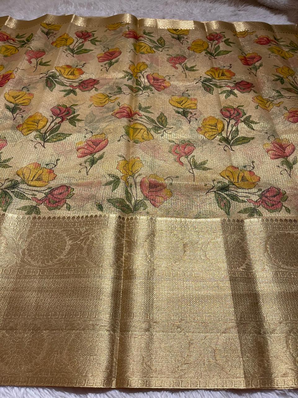 GOLDEN HOUR-ROSES SAREE