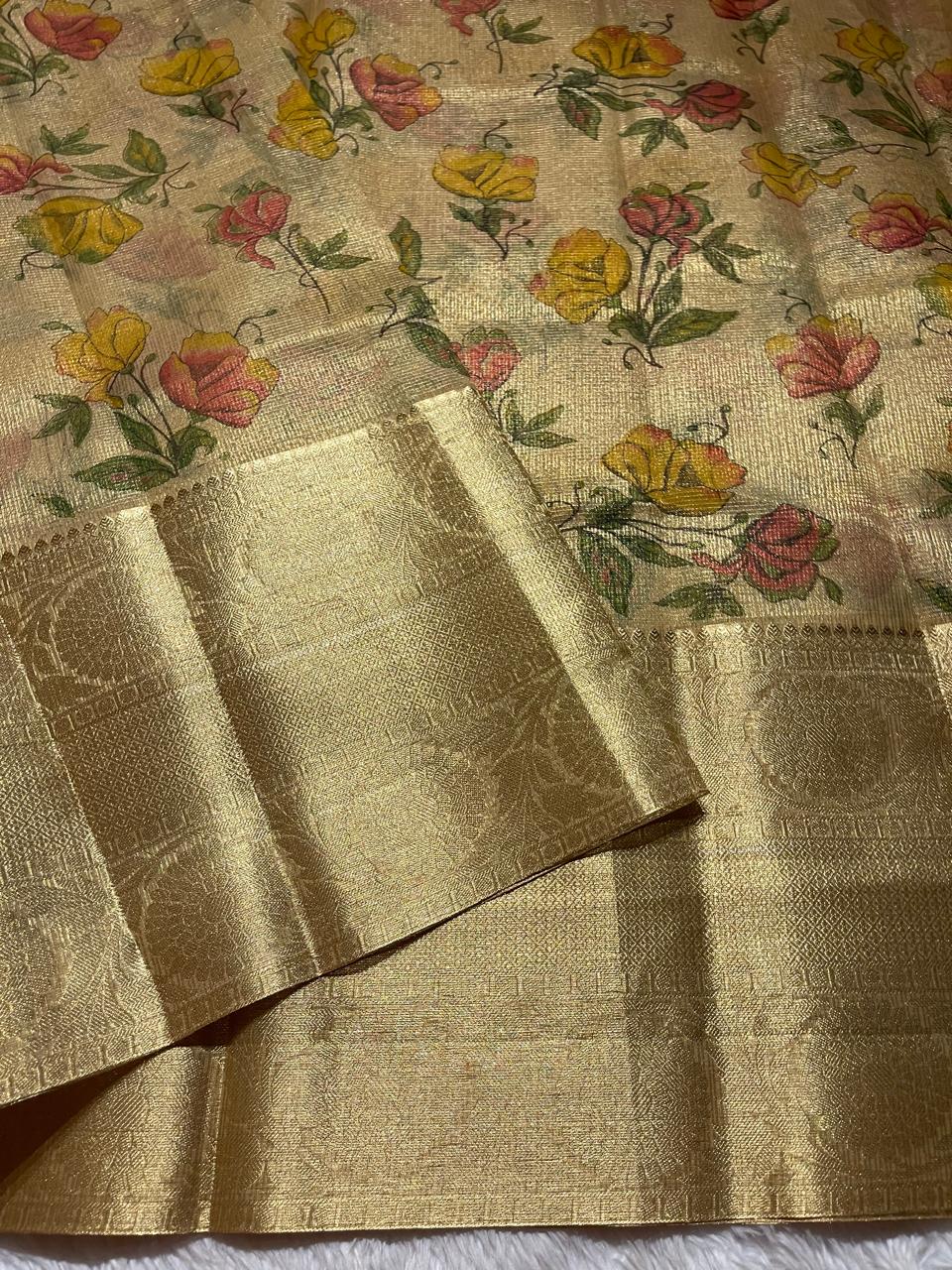 GOLDEN HOUR-ROSES SAREE