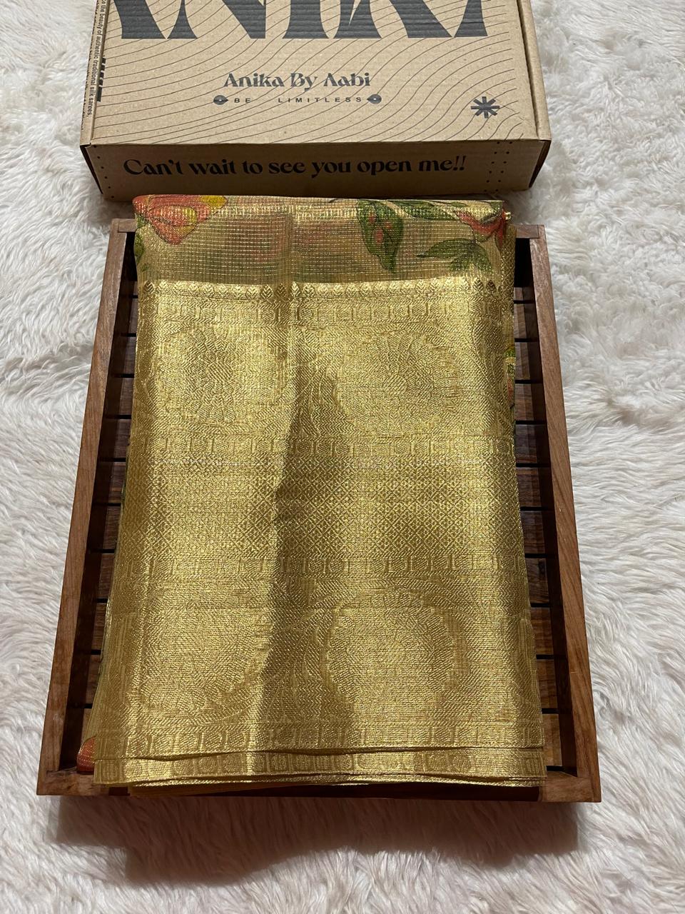 GOLDEN HOUR-ROSES SAREE
