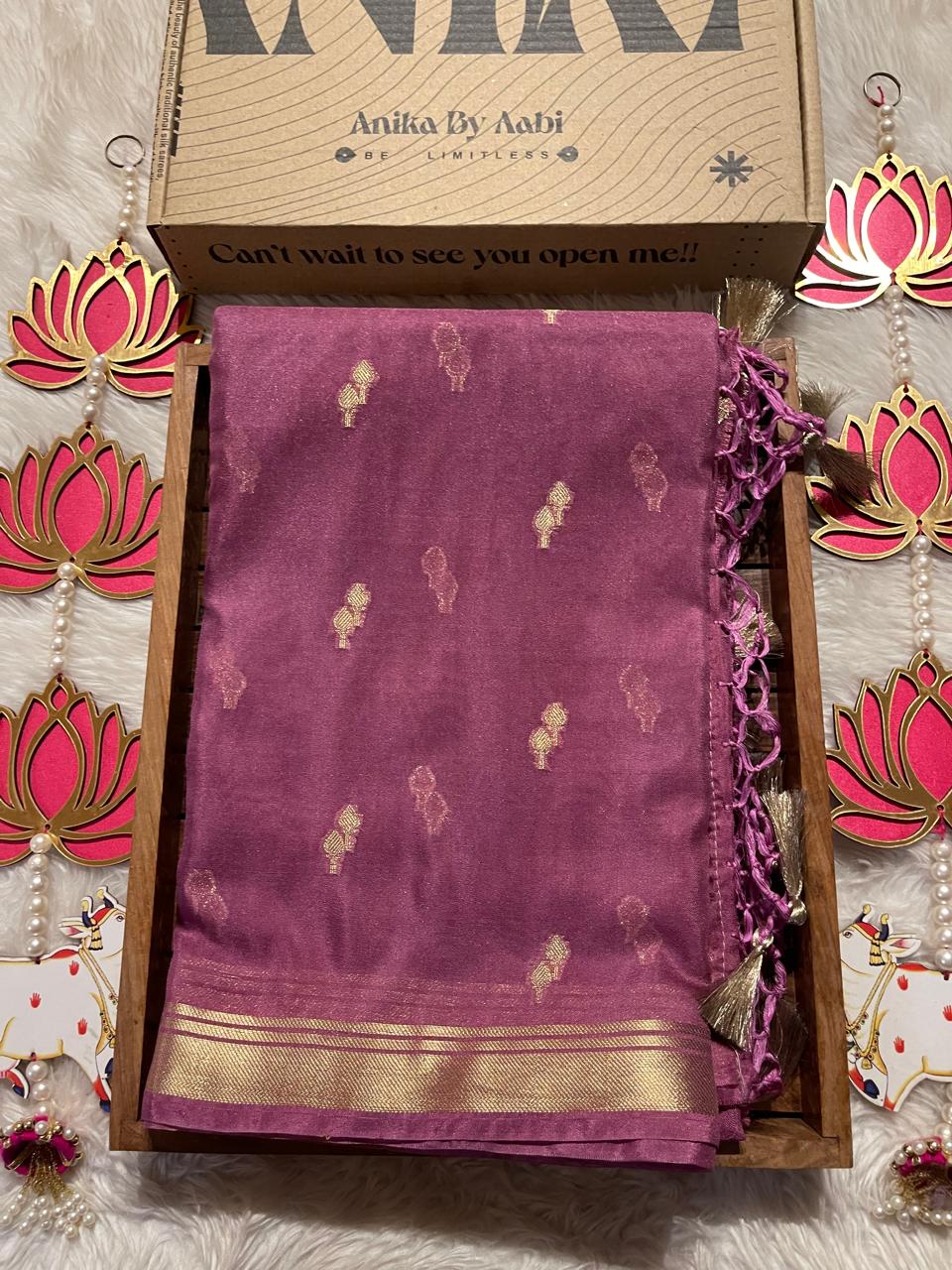 DHISHA-PEACH BLOSSOM SAREE