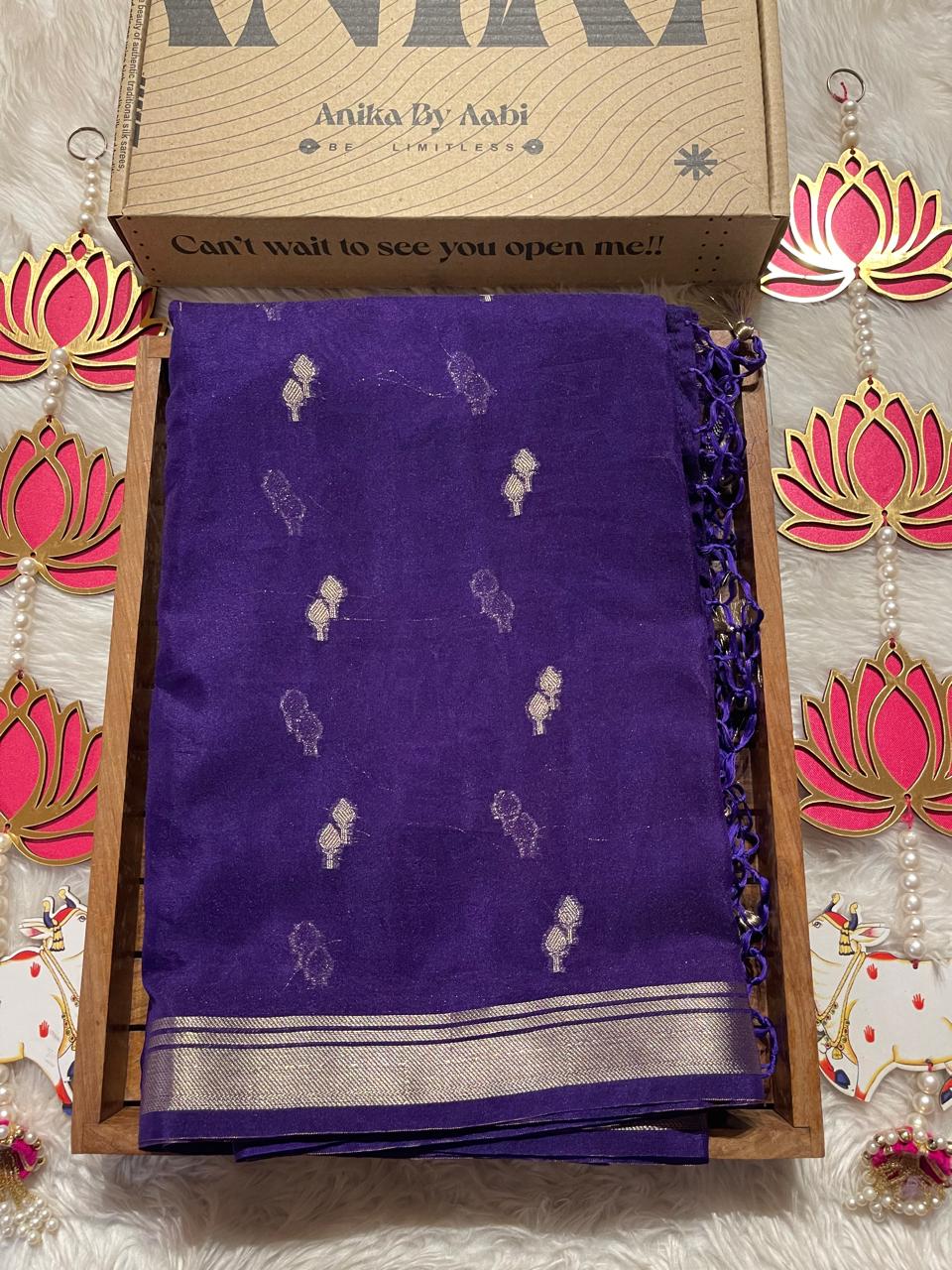 DHISHA-PURPLE SAREE