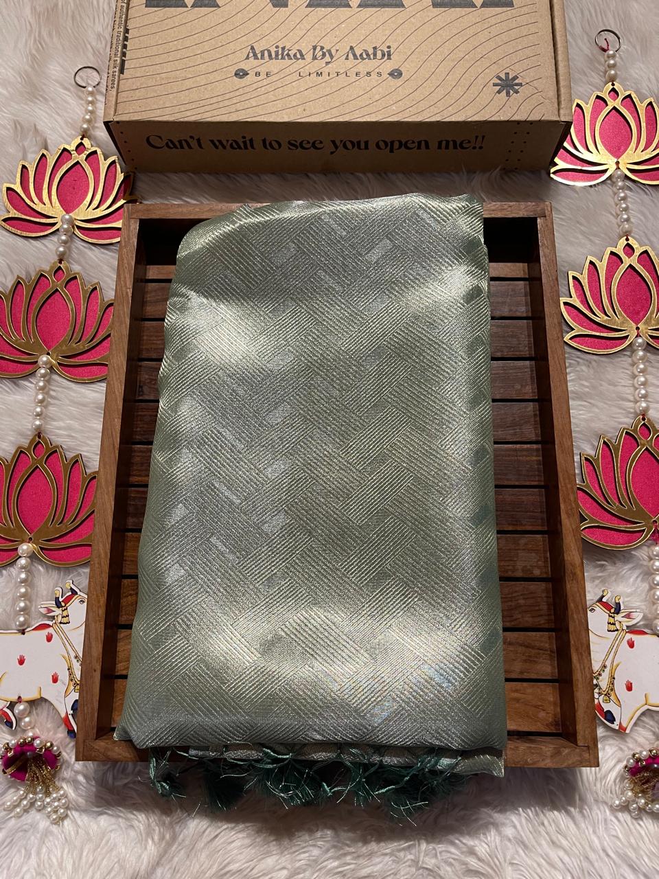 HEERA-PASTEL BLUE SAREE