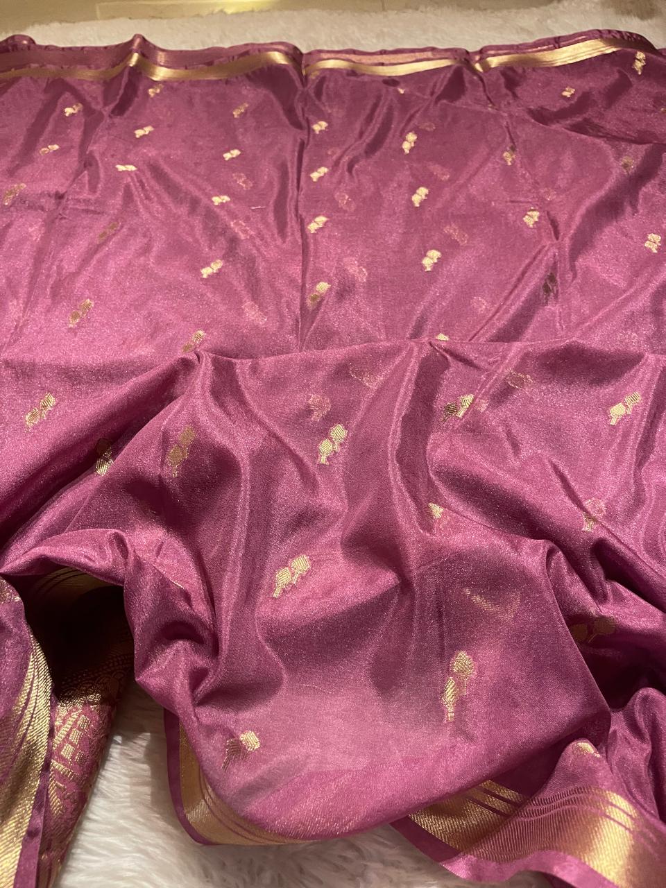 DHISHA-PEACH BLOSSOM SAREE