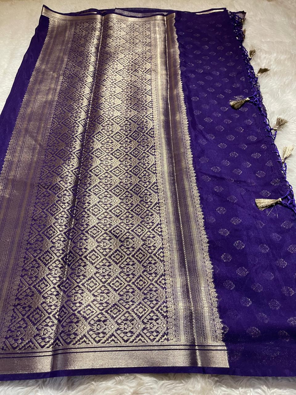 DHISHA-PURPLE SAREE