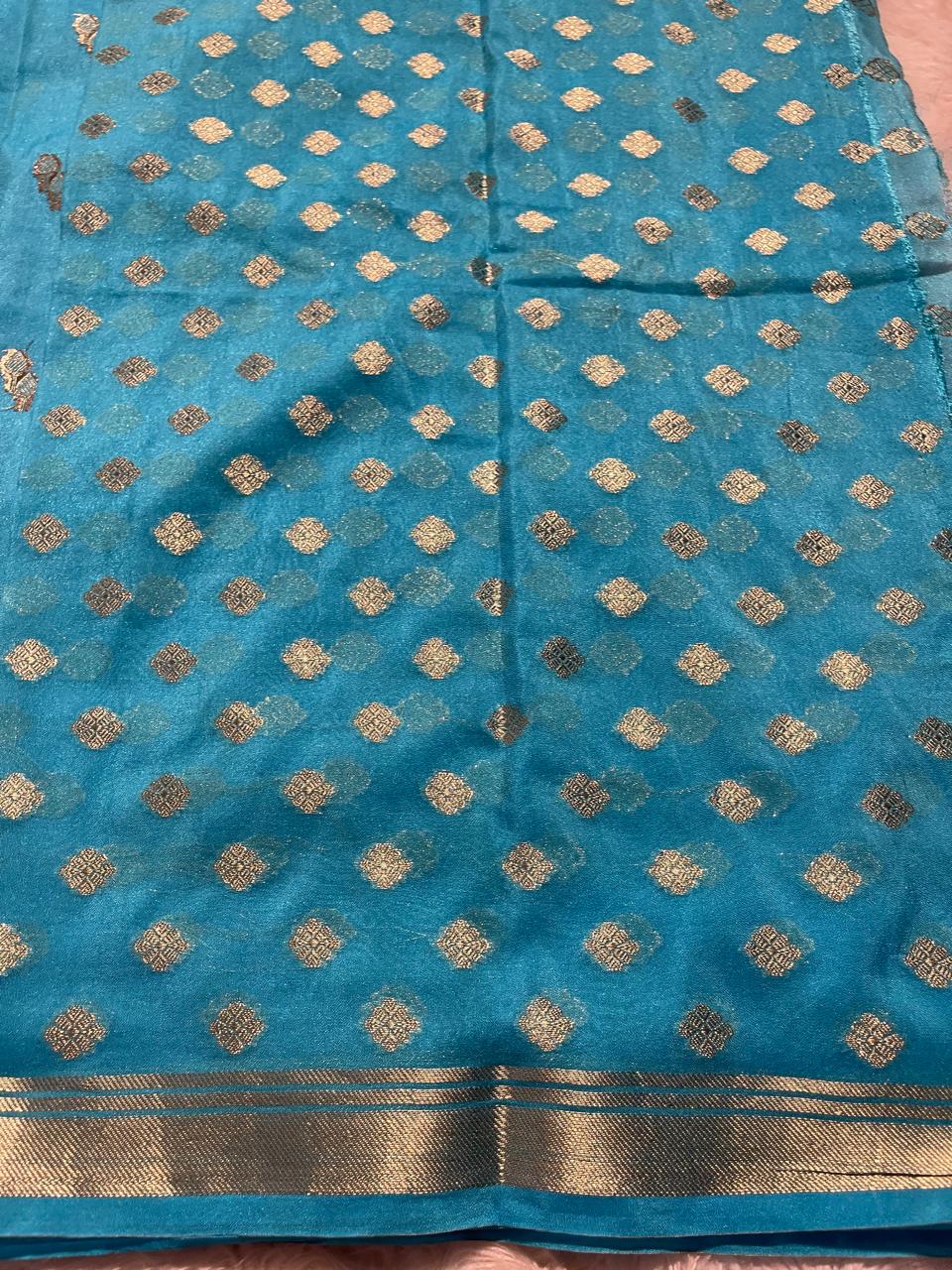 DHISHA-SKYBLUE SAREE