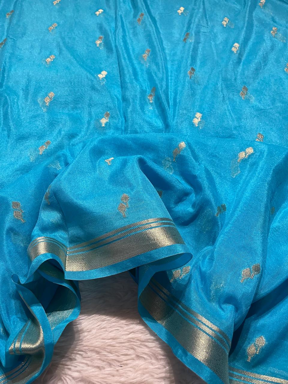 DHISHA-SKYBLUE SAREE